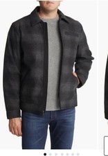 Pendleton Mt. Hood Plaid Jacket in charcoal/falcon ombre