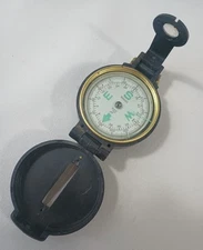 Engineer Lensatic Compass Orienteering Navigation Survival Liquid Level Military