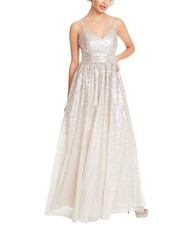 Eliza J Womens Sequin Gown Dress