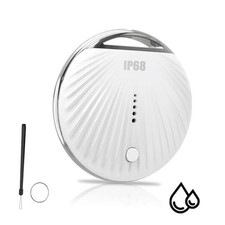 Air Tracker Tag, Smart Tag Bluetooth Tracker Works with Apple Find My White