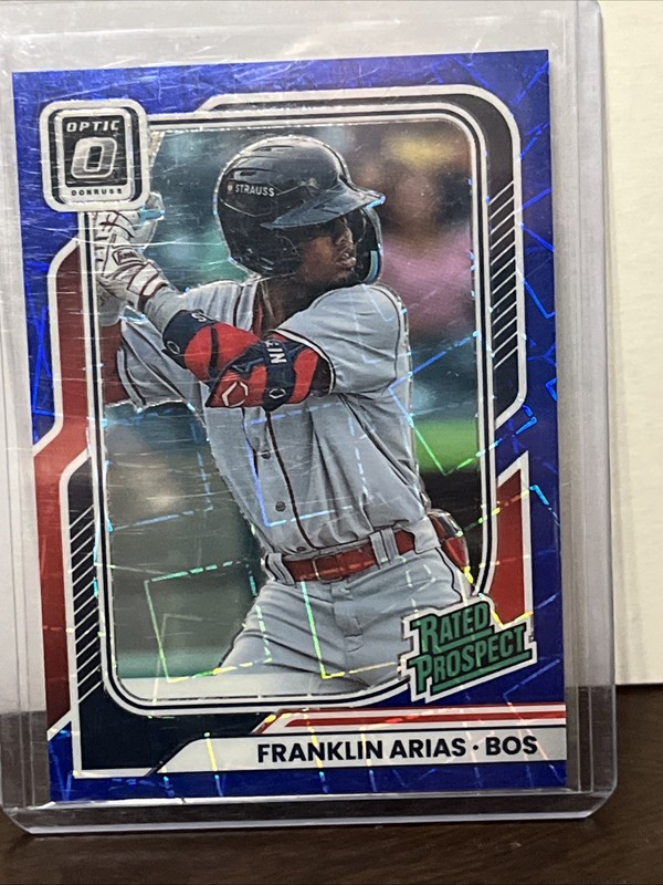 2026 Donruss Optic Franklin Arias Rated Prospect Blue Velocity Prizm Rc Sp 🔥