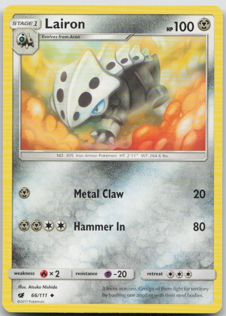 Lairon 66/111 Crimson Invasion Uncommon Pokemon MP