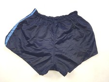 VINTAGE ADIDAS BLUE  FOOTBALL SHORTS 1980'S MADE IN WEST GERMANY SIZE S D5