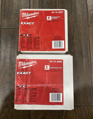 Milwaukee EXACT 5 in Conduit Knockout Punch & Die Set 49-16-2687 2686