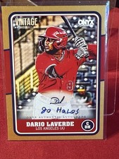 2025 Onyx Vintage - Autographs Dario Laverde #VADALA Gold Border 3/10