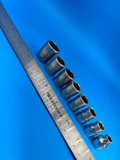 Snap-on Socket Set 38 Drive 8mm To 18mm 8 Pieces T-11-15