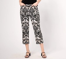 Susan Graver L  Printed  Fusion Slim Leg Crop...