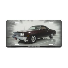 Legendary 1986 Chevrolet El Camino Classic Car Vanity Plate - Stunning Metal