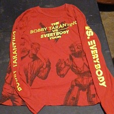 Listing image for Logic NF Kyle Tour Graphic Long Sleeve Crew Neck T-Shirt Red Unisex M