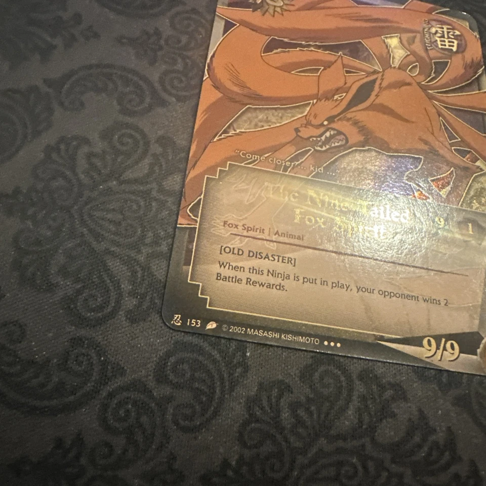 Naruto CCG The Nine-Tailed Fox Spirit Card Super Rare Foil English - Image 2 of 4