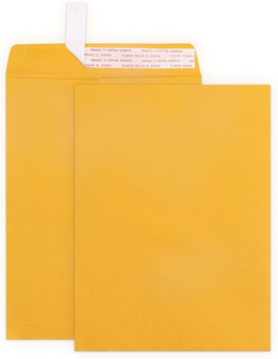 9X12 Manilla Envelopes Self Seal, 100 GSM Brown Kraft Large Envelopes for Mailin