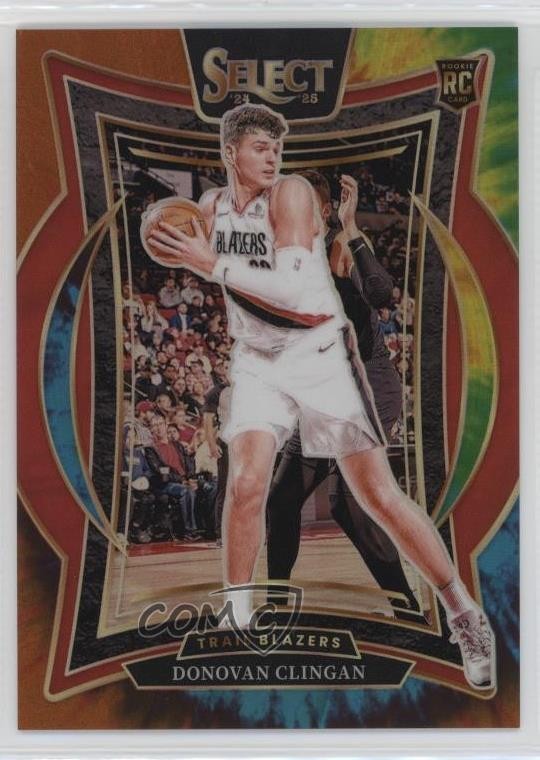 2024-25 Panini Select Concourse Tie-Dye Prizm 6/25 Donovan Clingan #69 0n64