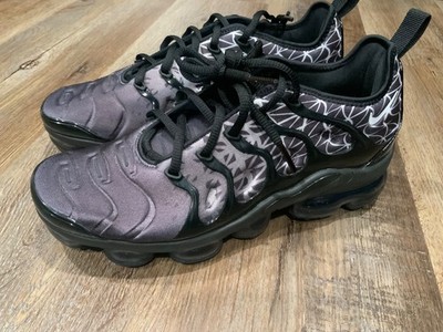 New Nike Air VaporMax Plus Geometric Black Grey White Men's Sz 7.5