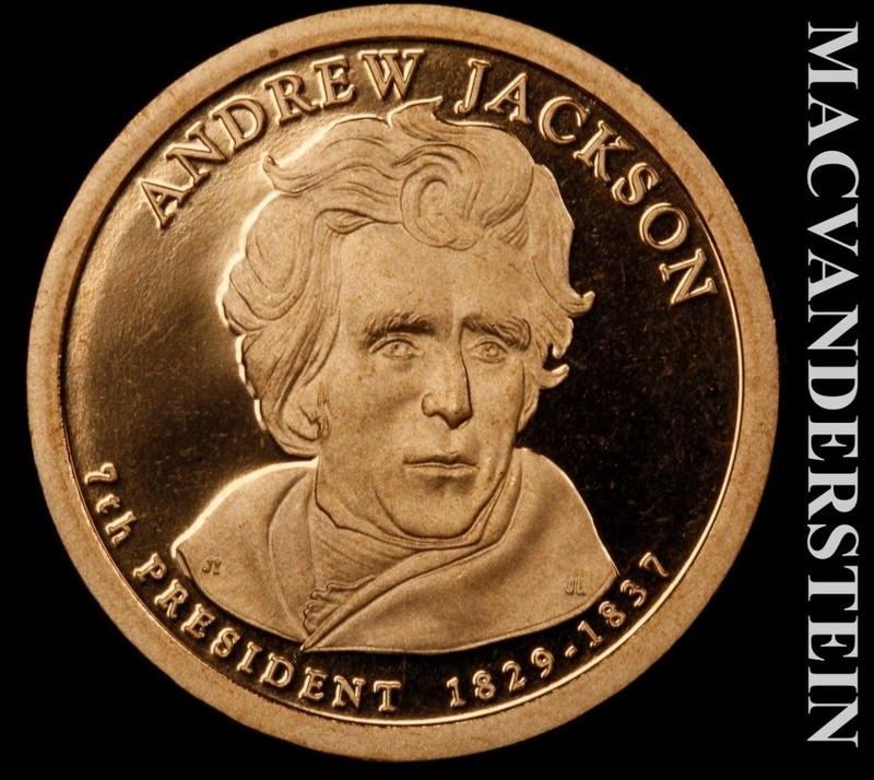 2008-S Andrew Jackson Dollar- Choice Gem Proof Luster- No Reserve #L5539