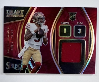 2021 Panini Select #DS-TLA Trey Lance Draft Selections Relic  AR153-01
