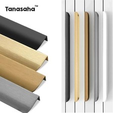 Hidden Cabinet Handles Aluminum Alloy Kitchen Cupboard Door Pull Furniture Hardw
