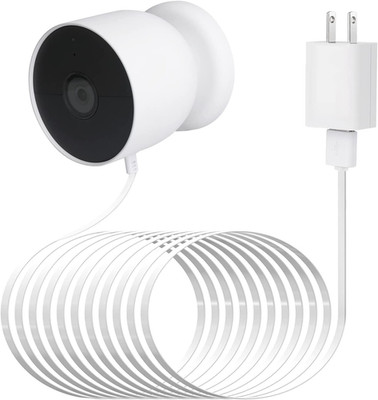 Power Cable Compatible with Google Nest Cam Outdoor or Indoor, Battery, 30Ft/9.1