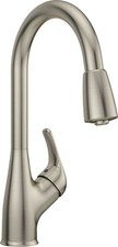 PROFLO PFXC9011 Nickel Pullout Spray High-Arc Kitchen Faucet