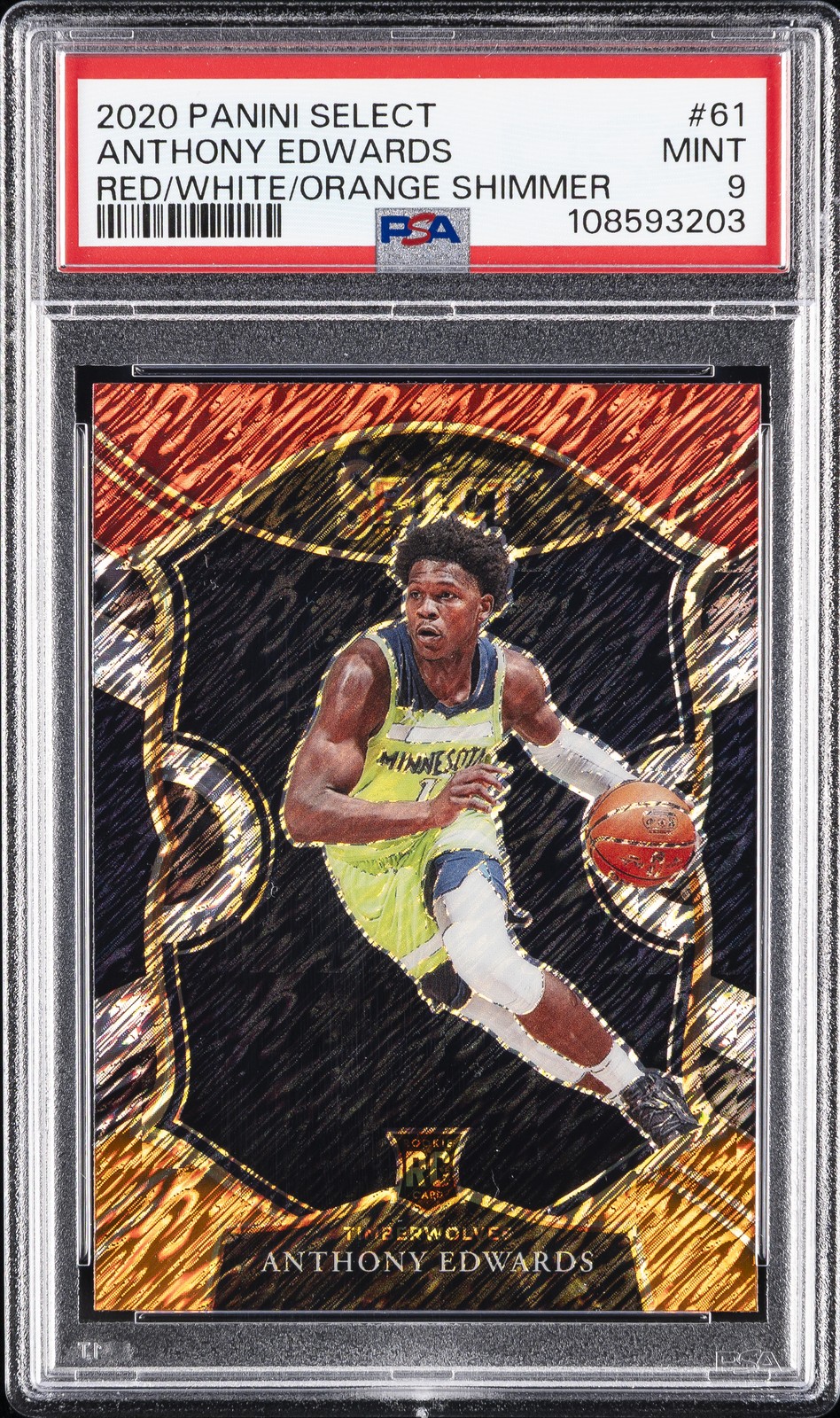 Anthony Edwards Red White Orange Shimmer #61