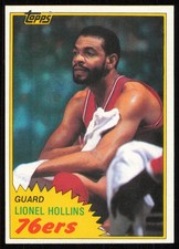 1981-82 Topps #31 Lionel Hollins Philadelphia 76ers Card