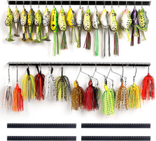 Fishing Lure Display Storage Racks, 15" Wall Mount Metal Fishing Baits/Lures Org