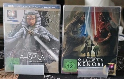 Star Wars Ahsoka Staffel 1 & Obi Wan Kenobi Steelbook 4K Ultra HD + Blu-ray NEU