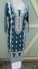 pakistani beautfull emboridery lawn cotton pant kameez size X bust 44