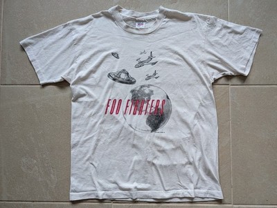Vintage Foo Fighters UFO Tour Band Tour T-Shirt Single Stitch Anvil Tag Size XL