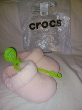 Crocs Kid's Girl Size c12 Classic Cozzzy Winter Slippers Pink Clay Age 5 New 