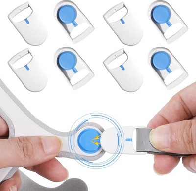 Ultimate 8-Pack Magnetic Headgear Clips - Comfort and Convenience for CPAP Users