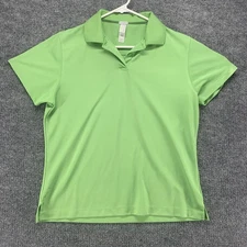 Page Tuttle Polo Shirt Womens Medium Green Golf Performance Cool Swing Sports