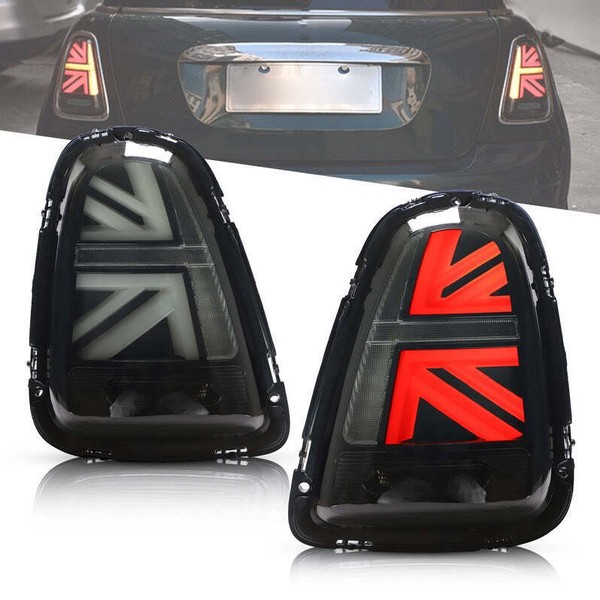 Passend FüR Mini Cooper R56 R57 R58 R59 07-13 Voll Led RüCkleuchten Smoke Set-image
