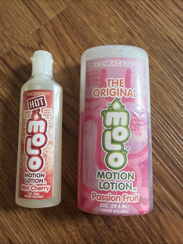 Doc Johnson Molo Motion Lotion Large/Small- Flavored Warming Personal Lubricant