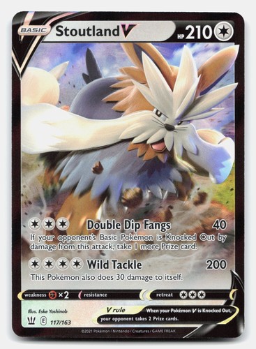 Stoutland V 117/163 SWSH05: Battle Styles Pokemon TCG NM