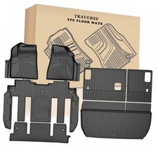 Floor Mats  Cargo Liner  Backrest Mat for Chevy Traverse 2009-2017 with 2nd