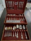 Vintage Towle Sterling Silver Flatware Set 37 Pieces Floral Pattern 1967 w/Chest
