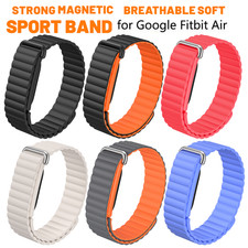 For Google Fitbit Air 2026 Silicone Magnetic Loop Band Adjustable Sports Strap