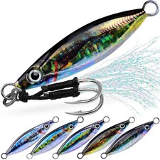 5pcs Metal Fishing Bait 7g-30g Sea Lead Jig Sinking Fish Lure Bass Hook LF147