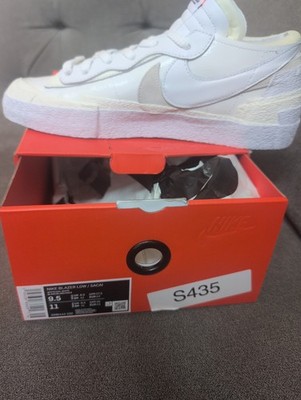 Nike Blazer Low x Sacai White Men's Size 9.5