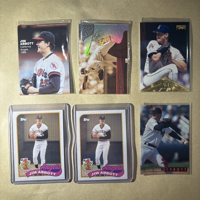 jim abbott baseball card lot