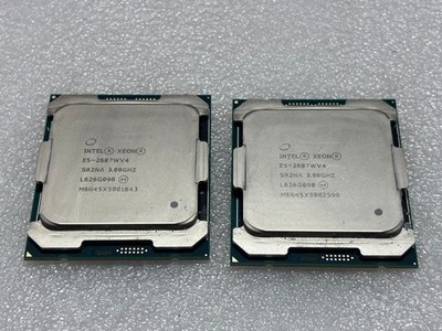 Matching Pair Intel Xeon E5-2687W v4 12-Core 3.00GHz 30MB LGA2011-3 CPU SR2NA
