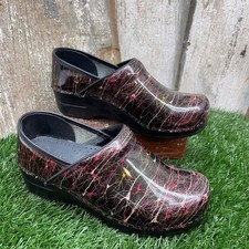 Sanita Balasia Patent Clogs Women's EU38