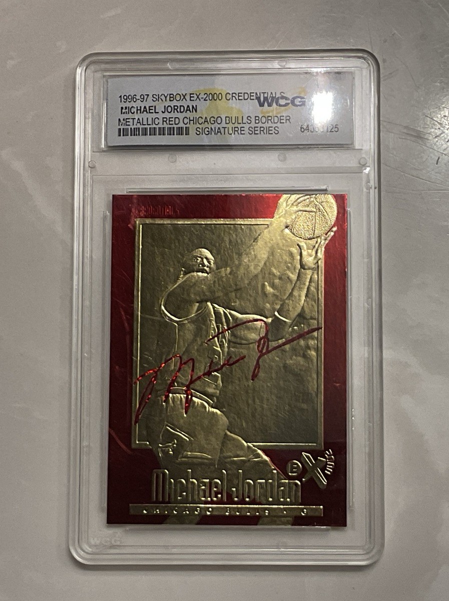 1996-97 Skybox Michael Jordan EX-2000 Credentials Metallic Red WCG