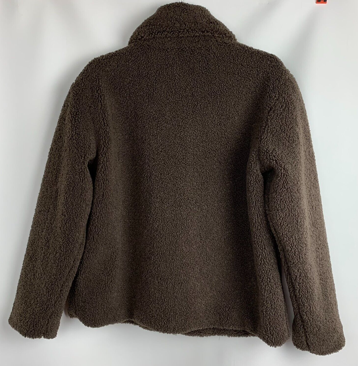 Mark Alan New York Jacket Sherpa Faux Fur Brown Collared Mark Alan New York Jacket Sherpa Faux Fur Brown Collared