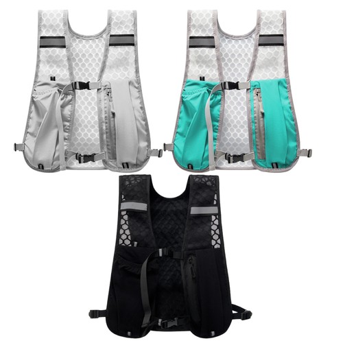 Running Vest Reflective Hydration Phone Holder Chest Pack Convenient For Exercis