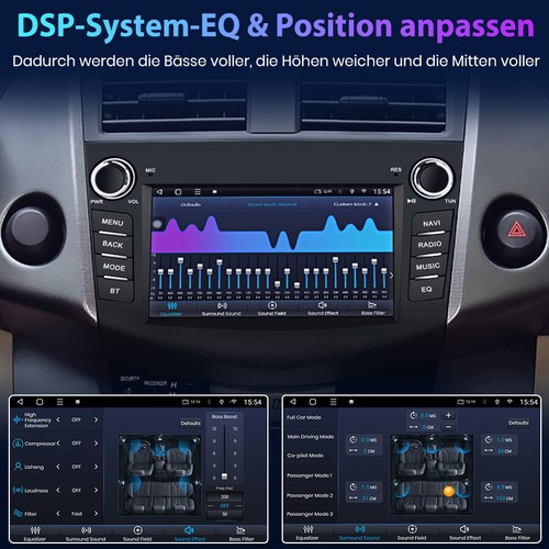 7"Android 13 Autoradio Für Toyota RAV4 2006-2012 GPS Navi BT WIFI DAB+ SWC 1+32G - Bild 9 von 11
