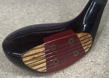 Vintage Antique Wood Metal Golf Club Driver Spalding Top Flite Pro Model 28 / 4