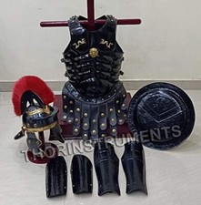 Medieval Achilles Troy Helmet Armor Muscle Jacket Arm  Leg Guard Spartan Shield