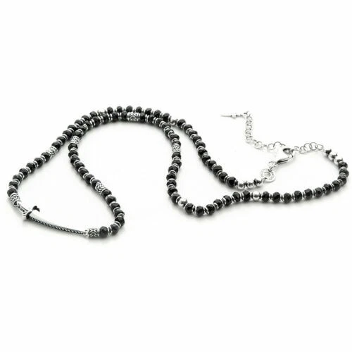 Catene, collane e pendagli da uomo in argento in rodio