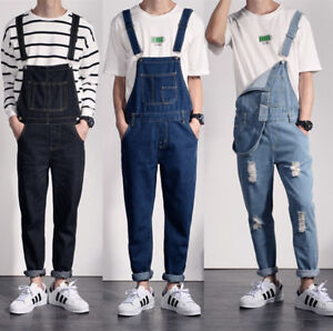 jeans with suspenders for mens